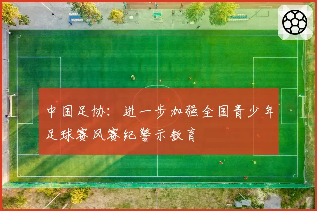 中国足协：进一步加强全国青少年足球赛风赛纪警示教育